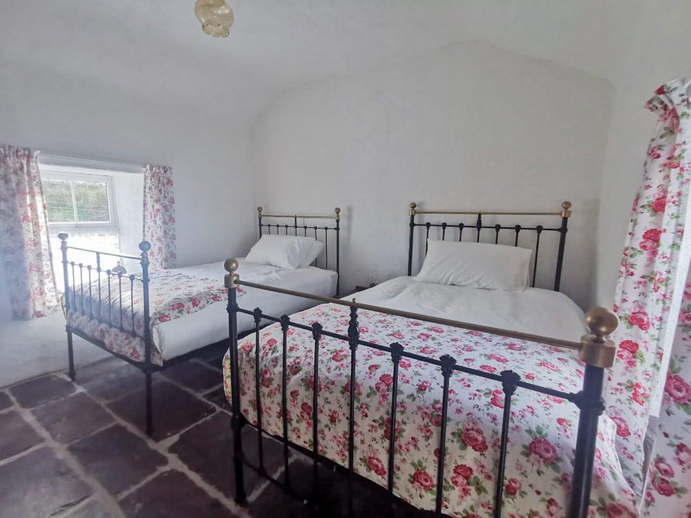 Bedroom 2: Old cast iron Queen bed x2
